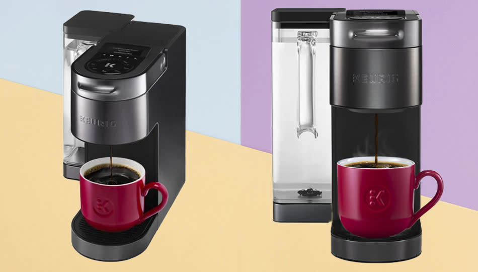 Keurig machine showed twice from different angles