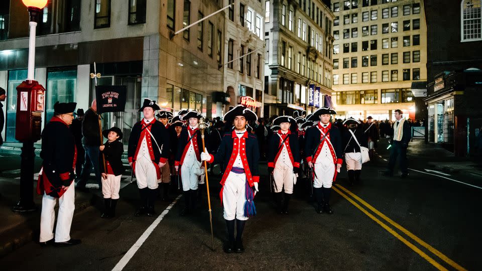 Crowds will be able to follow re-enactors down to the harbor. - Caroline Talbot