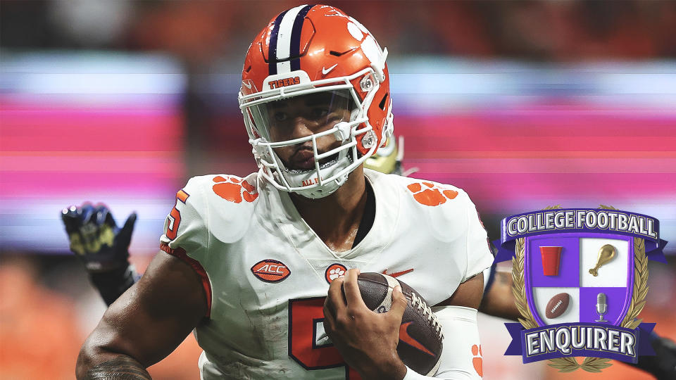 DJ Uiagalelei tucks the ball and runs vs Georgia Tech
(Photo by Kevin C. Cox/Getty Images)