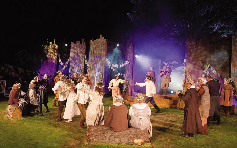 The Brownsea Open Air Theatre performs a different Shakespeare play every summer - in 2017 it was As You Like It
