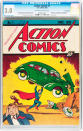 This Feb. 13, 2012 handout photo provided by Heritage Auction shows the CGC-Certified 3.0 copy of Action Comics #1 from the Billy Wright Collection at Heritage Auctions in Dallas,Texas. On Wednesday, the collection is expected to bring more than $2 million when Heritage Auctions offers the comics at auction in New York City. (AP Photo/Courtesy of Heritage Auctions)