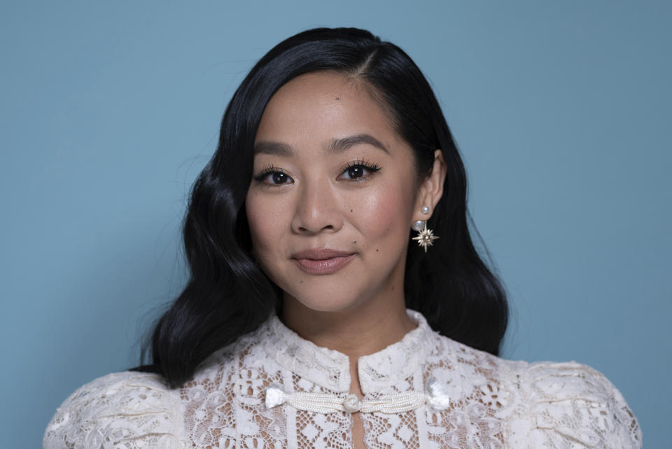 Stephanie Hsu poses for a portrait on Tuesday, Oct. 9, 2022, in New York. Hsu has been named one of The Associated Press' Breakthrough Entertainers of 2022. (Photo by Christopher Smith/Invision/AP)