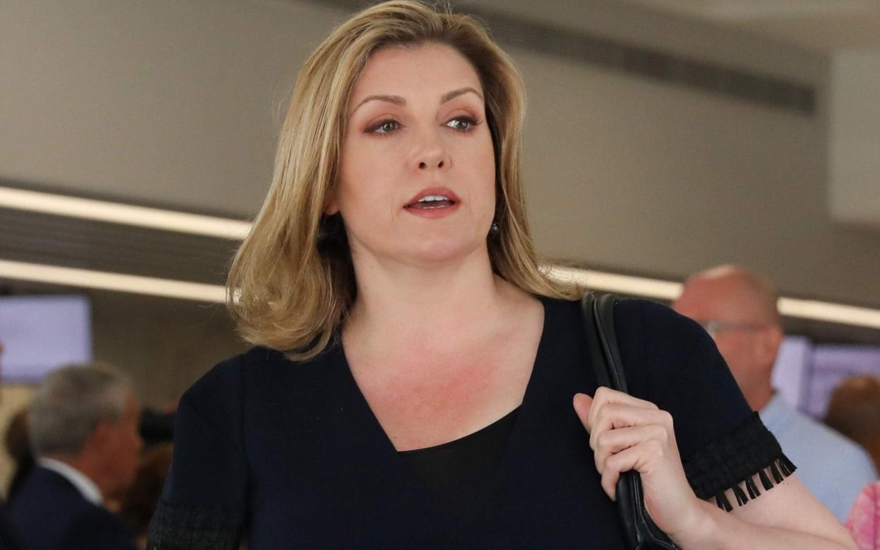 Britain's Defence Secretary and Minister for Women and Equalities Penny Mordaunt leaves an event where Boris Johnson was annouced as the new leader of the Conservative Party in central London on July 23, 2019. - Boris Johnson vowed on Tuesday to 