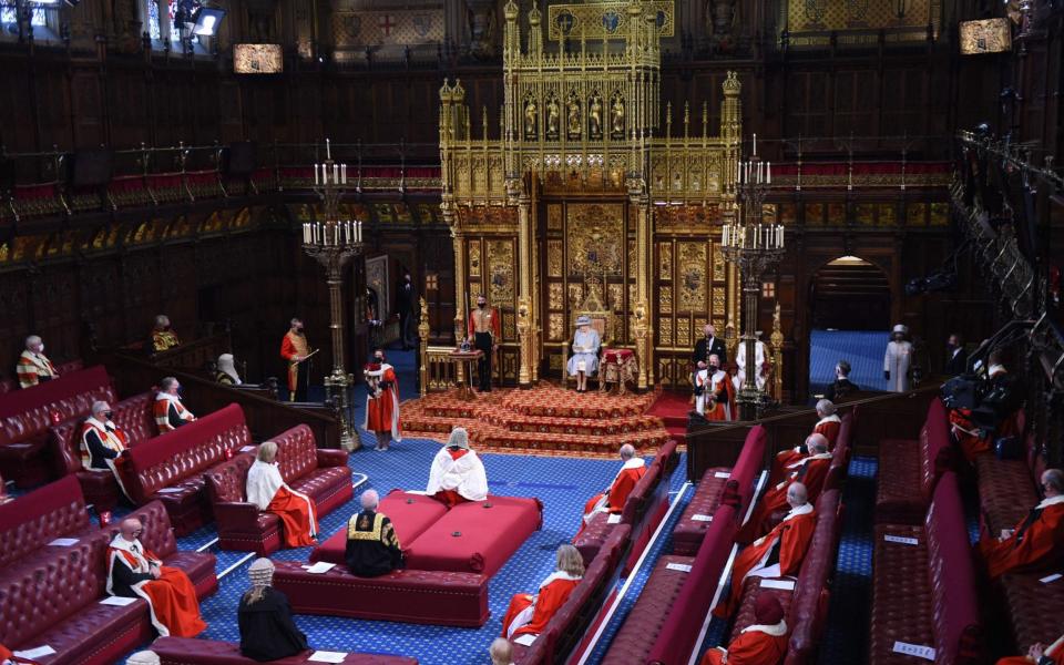 Queen's Speech: The ceremony might be pared back, but the House of Lords is always glitzy - AFP
