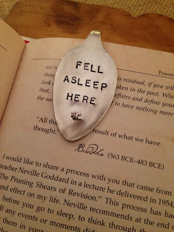 18) Hand Stamped Bookmark