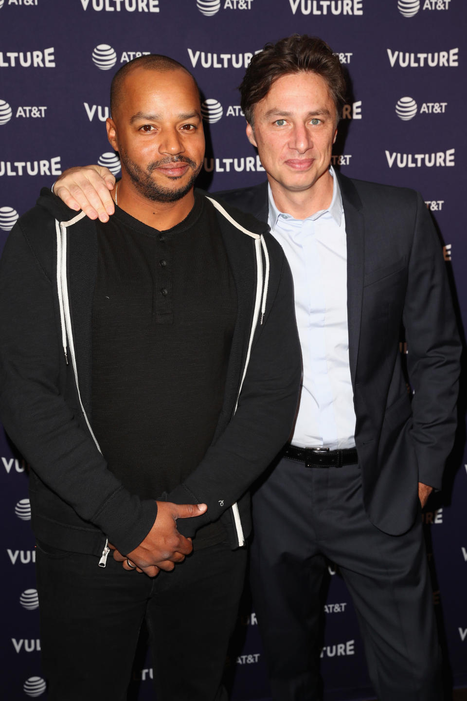 Donald Faison and Zach Braff at an event