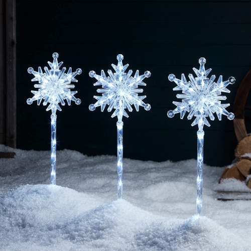 snowflake pathway markers