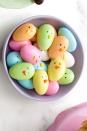 <p>This fun craft is where adorable meets edible. Just try not to eat all your art supplies in the process. </p><p><strong><em><a href="https://www.womansday.com/food-recipes/food-drinks/g2233/jordan-almonds/" rel="nofollow noopener" target="_blank" data-ylk="slk:Get the Jordan Almond Chicks tutorial.;elm:context_link;itc:0;sec:content-canvas" class="link ">Get the Jordan Almond Chicks tutorial. </a></em></strong></p>