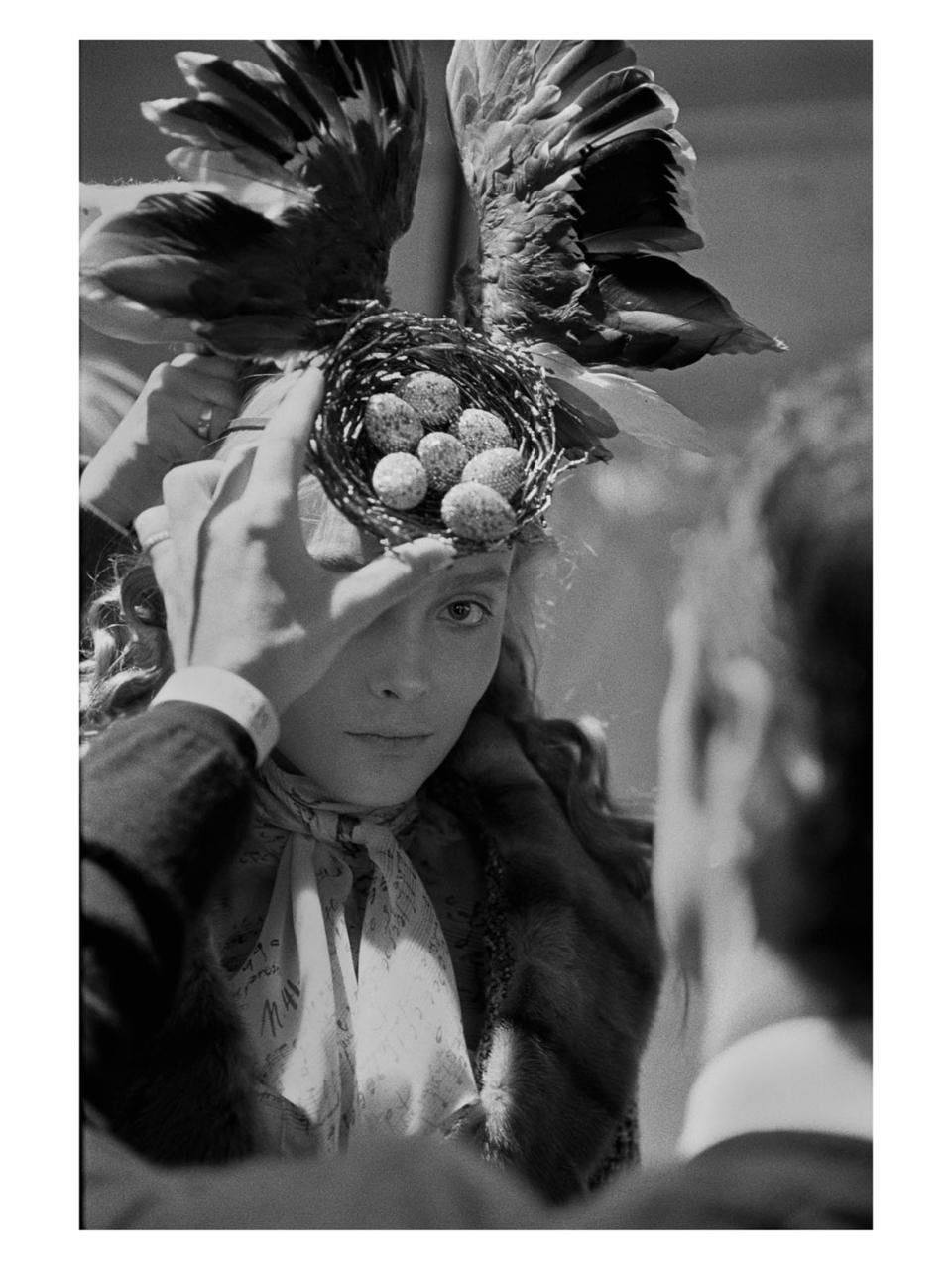 Cycle, 2006, “The Widows of Culloden,” fall 2006 with headpiece by Philip Treacy and Swarovski crystal eggs by Shaun Leane. - Credit: Anna Ray/Courtesy of Barrett Barrera Projects & RKL Consulting