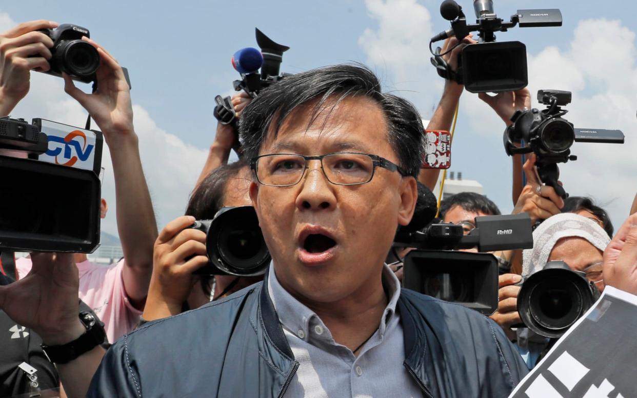 Pro-Beijing lawmaker Junius Ho was attacked in Hong Kong - AP