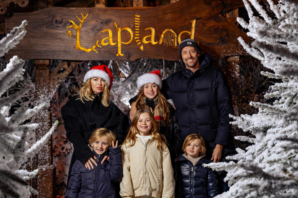 Abbey Clancy, Peter Crouch and family visit LaplandUK at Whitmoor Forest in Windsor. (Getty)