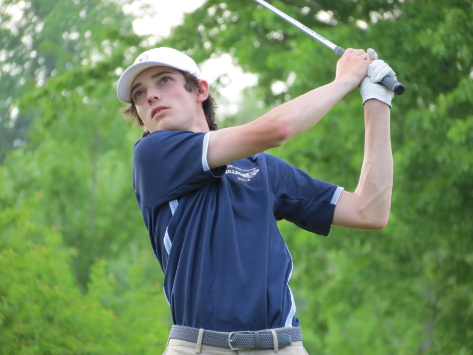 Dwight-Englewood junior Dylan Gallagher won the Bergen County golf individual title at Soldier Hill Golf Course in Emerson on Monday, May 17, 2021.