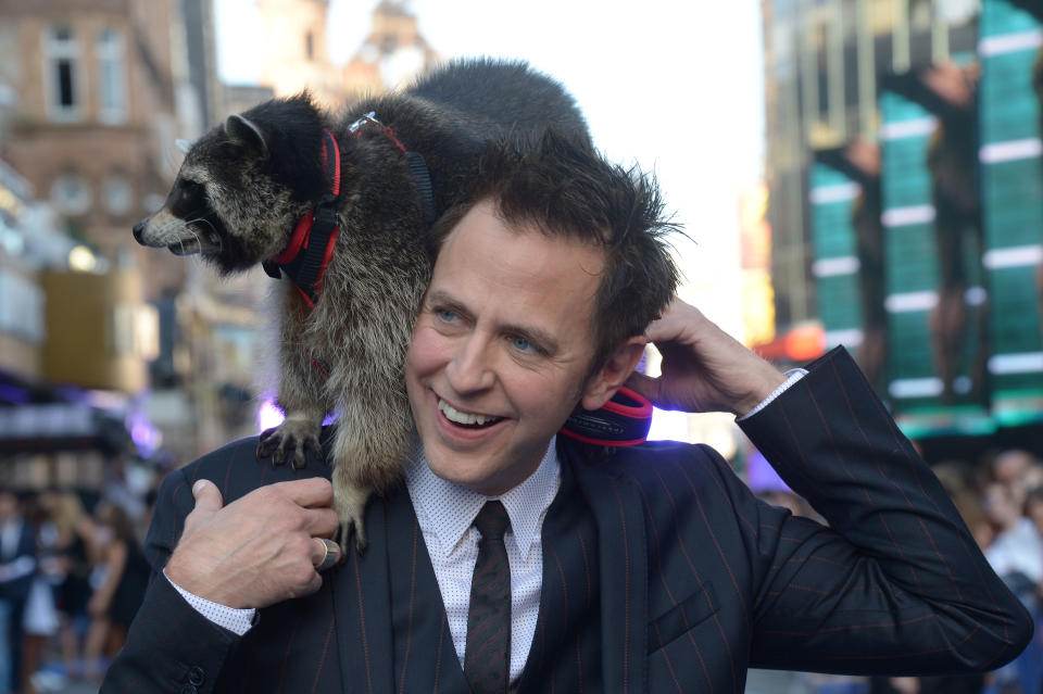James Gunn attends Guardians Of The Galaxy Premiere in leicester square,  London on Thursday,  July, 24, 2014. (Photo by Jon Furniss/Invision/AP)