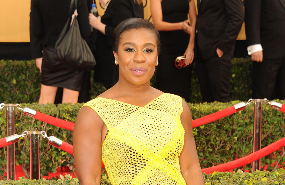 Uzo Aduba attending the Screen Actors Guild Awards in 2015 credit:Bang Showbiz