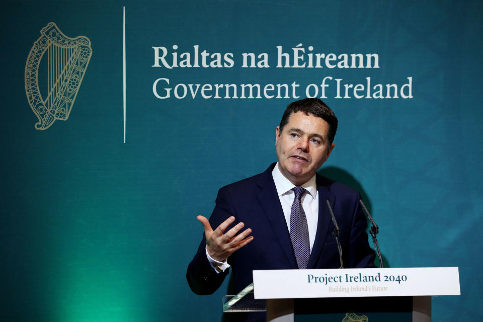 Irish finance minister Paschal Donohoe in 2018. Pic: PA