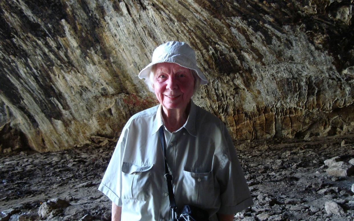 Joan Oates in the Shanidar Cave in the Kurdistan Region of northern Iraq, 2011 - Professor Graeme Barker