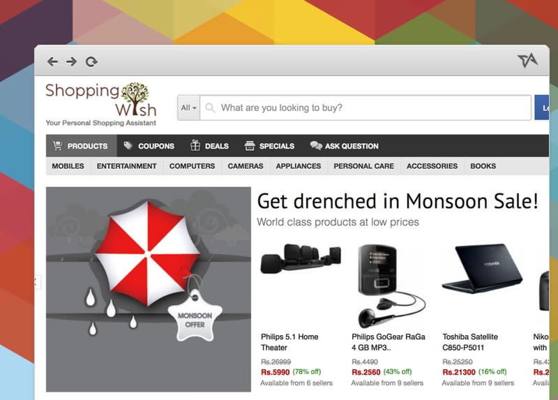 8 Hot Shopping Search Engines in India (in 2013)