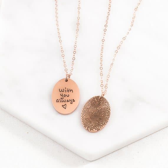 Fingerprint Handwriting Necklace