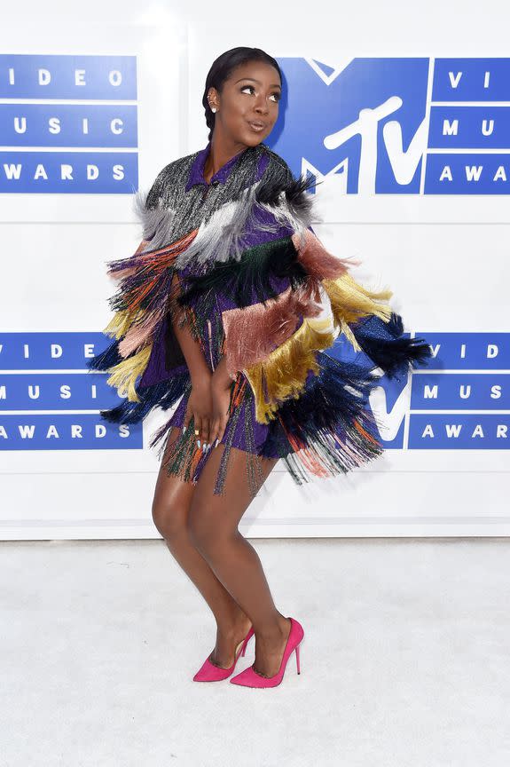 NEW YORK, NY - AUGUST 28: Singer Justine Skye attends the 2016 MTV Video Music Awards at Madison Square Garden on August 28, 2016 in New York City. (Photo by Nicholas Hunt/FilmMagic)