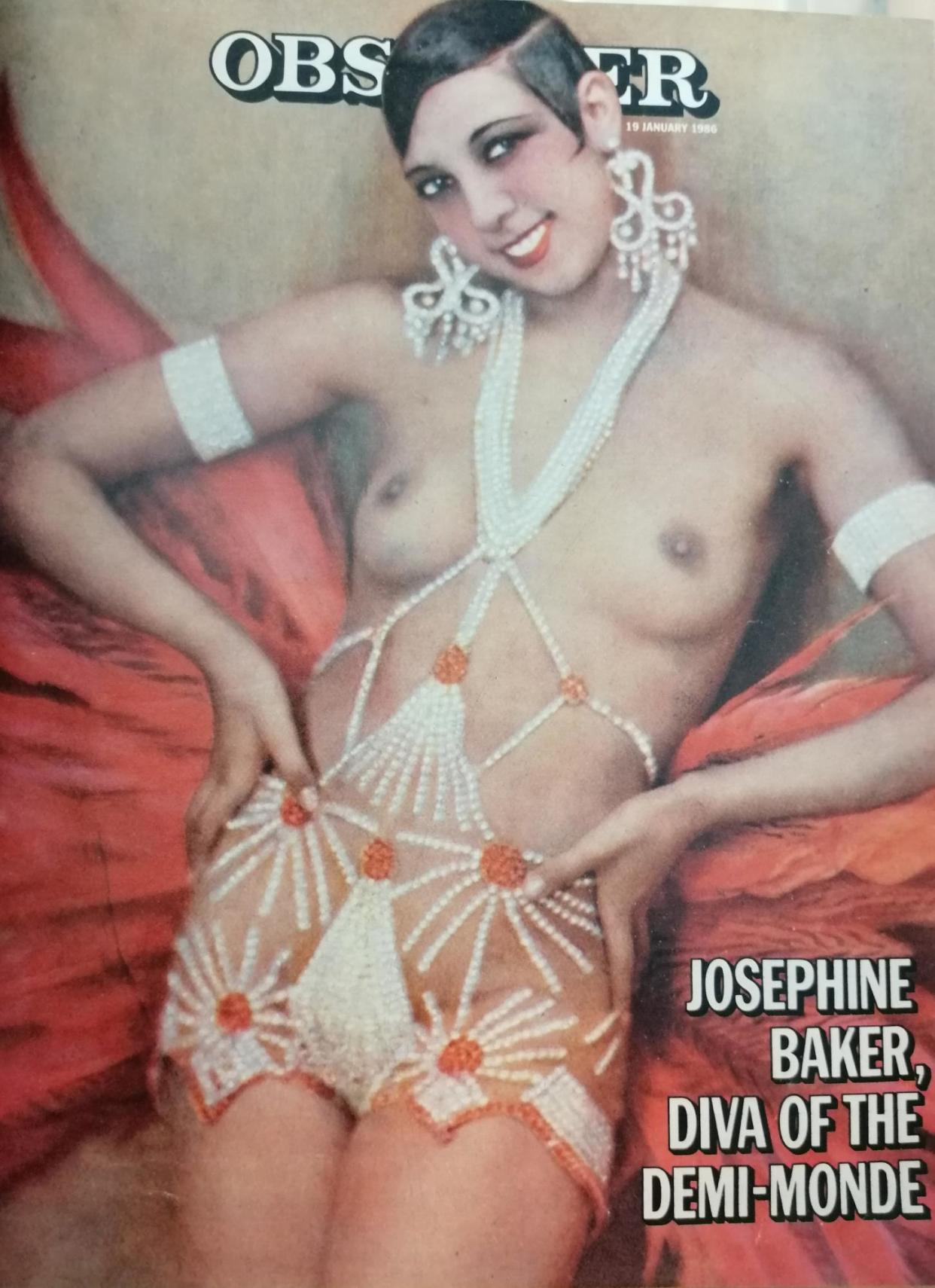 <span>The Nazis protested about her ‘degenerate’ performance outside a Berlin theatre: Josephine Baker.</span><span>Photograph: The Hammond Collection 1927</span>