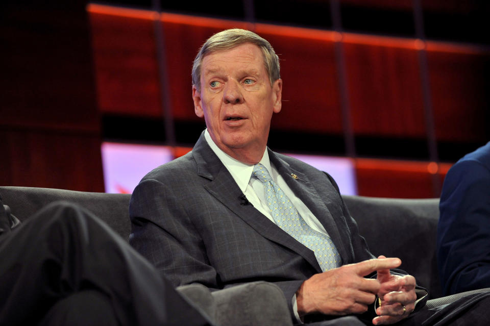 U.S. Senator Johnny Isakson attends NBC News Education Nation Job One Panel Discussion at Georgia Aquarium on May 7, 2012 in Atlanta, Georgia. (Photo by Moses Robinson/Getty Images for NBCUniversal)