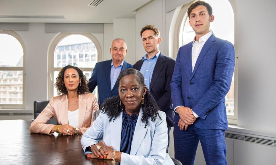 <span>The Independent Commission for Equity in Cricket is led by the chair, Cindy Butts (front), and produced the report in 2023.</span><span>Photograph: Josimar Senior/PA</span>