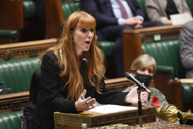 Angela Rayner (UK Parliament/Jessica Taylor/PA)