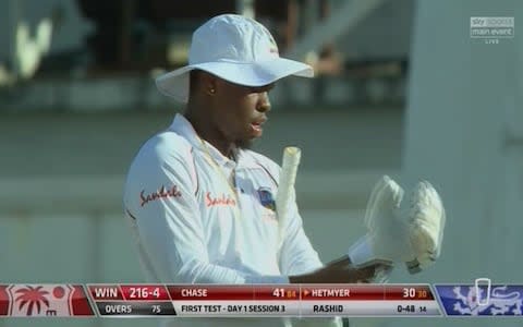 Hetmyer hat - Credit: Sky Sports