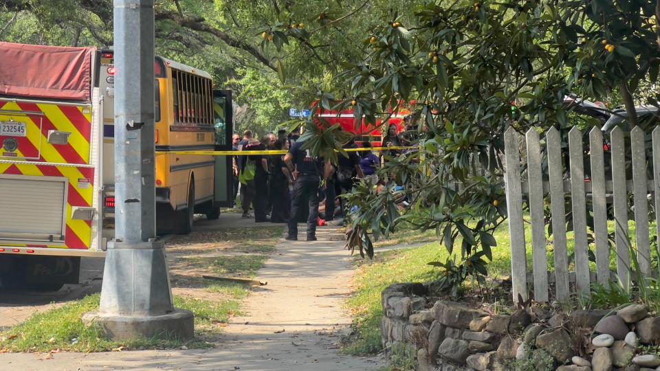 A school bus stopped mid-route in Baton Rouge on Friday, April 19, and students were evacuated following a medical emergency.