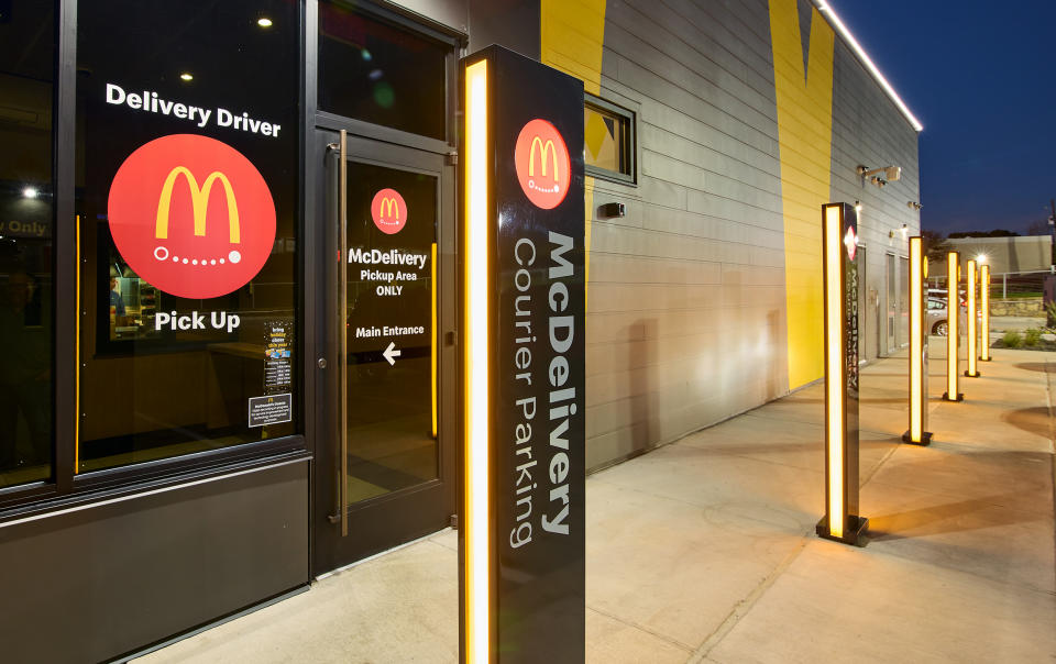 Courier Parking at the McDonald's concept location in Fort Worth, Texas. (Courtesy McDonald's)