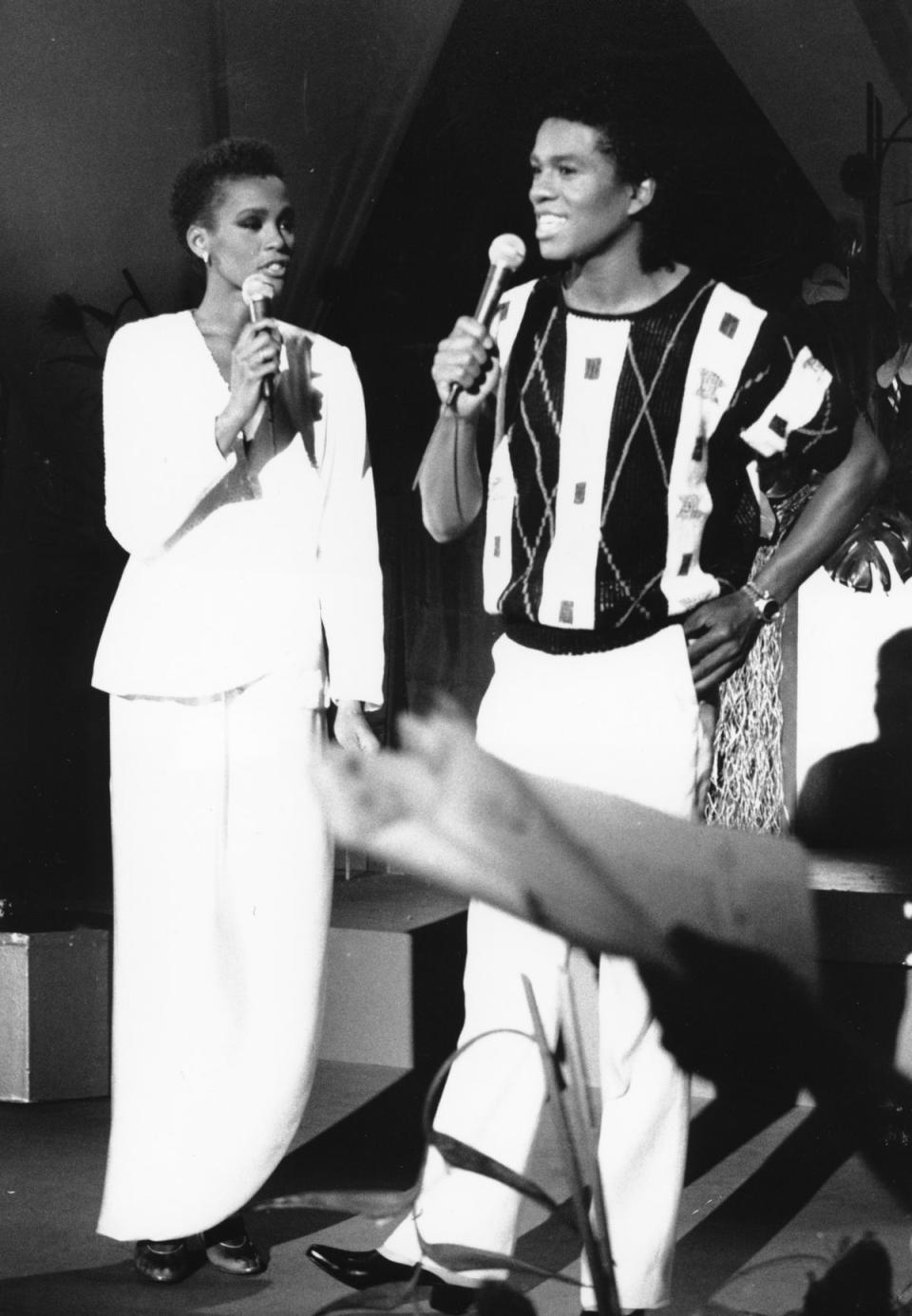 Whitney Houston and Jermaine Jackson in 1984 (AP)