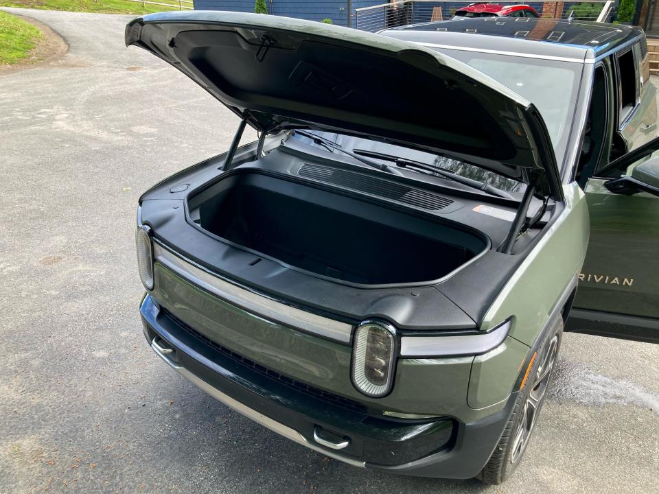 The Rivian R1S electric SUV.