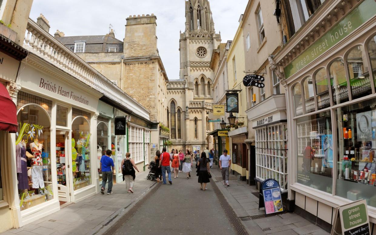 A high street in Bath