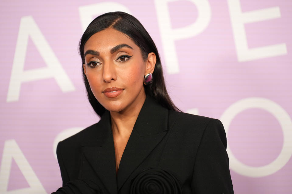 Rupi Kaur attends the 2024 Green Carpet Fashion Awards at 1 Hotel West Hollywood on March 06, 2024 in West Hollywood, California.