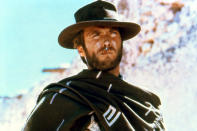 <p>As the series was coming to an end, Italian director Sergio Leone offered him his first Western role (shot, ironically, in Spain): as Joe in <em>A Fistful of Dollars. </em>It was a hit, and was followed by sequels including<em> For a Few Dollars More</em> and<em> The Good, the Bad and the Ugly. </em></p>