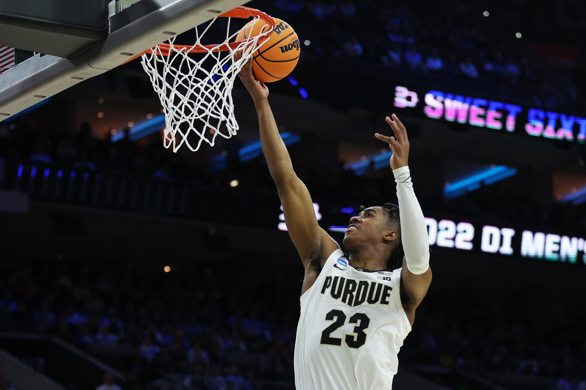 Purdue's Jaden Ivey prepares to land outside NBA's top three in draft