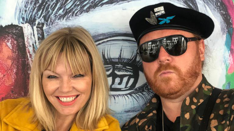 Keith Lemon, seen here with White Wine Question Time host Kate Thornton, claims he's made being ginger cool