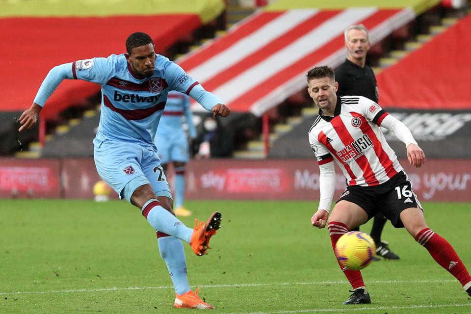 <p>West Ham made it back-to-back Premier League wins thanks to Sebastien Haller’s strike at Bramall Lane</p> (POOL/AFP via Getty Images)