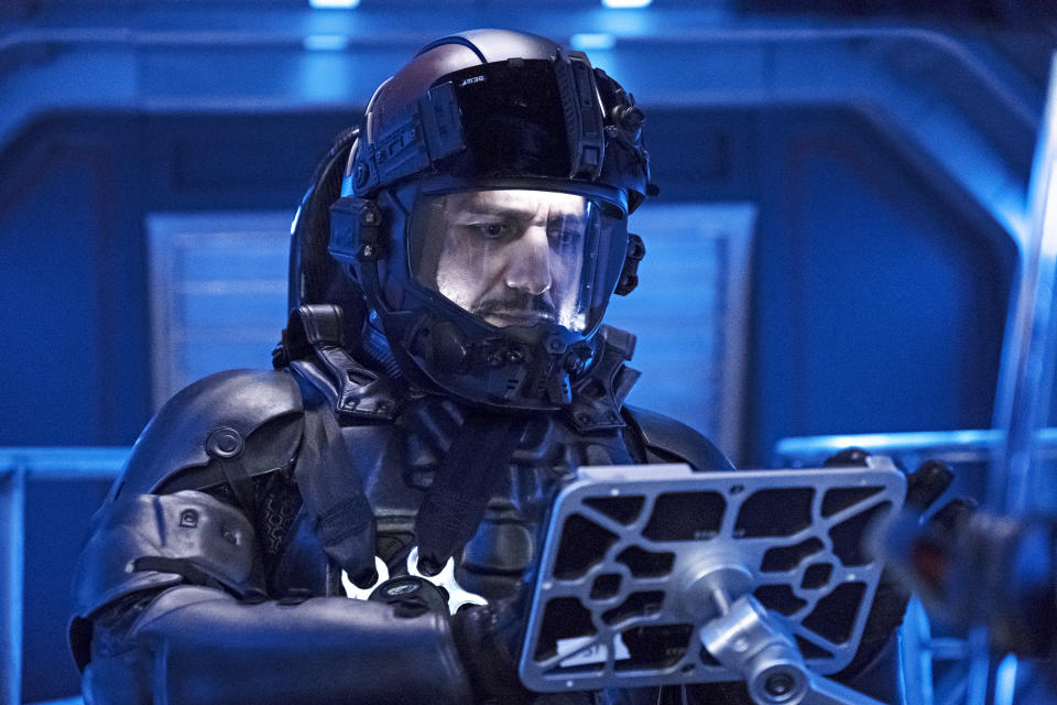 THE EXPANSE -- "Iff" Episode 302 -- Pictured: Cas Anvar as Alex Kamal -- (Photo by: Rafy/Syfy)