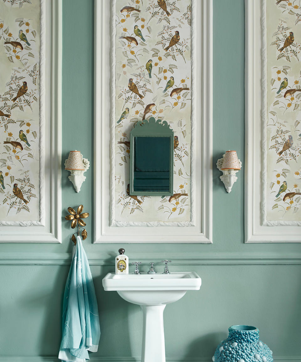3. Add wallpaper panels for a sophisticated look