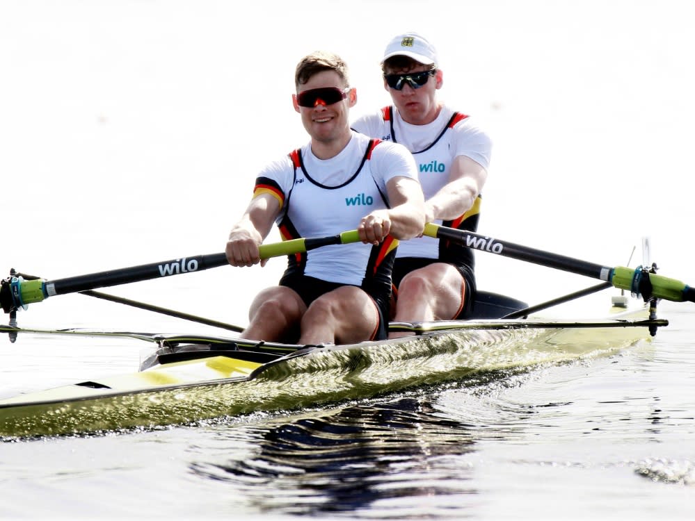 Marc Kammann und Mark Hinrichs (h.) im Halbfinale (IMAGO/Laci Perenyi)