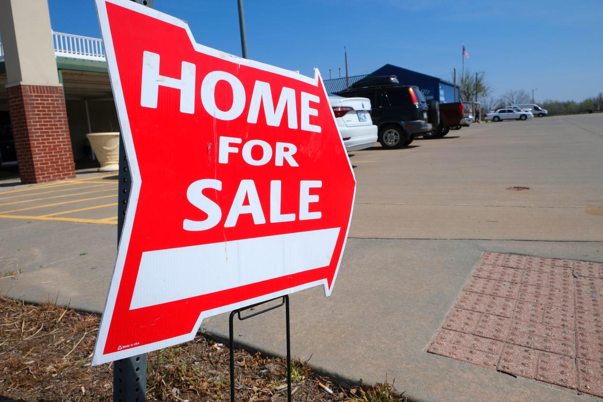 A sign marks a home for sale sign Wednesday in Moore along Broadway. Realtor.com reports the Oklahoma City suburb is one of the top housing markets in the country for first-time homebuyers.