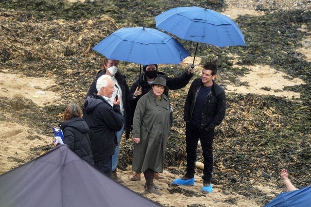 Vera filming in Tynemouth