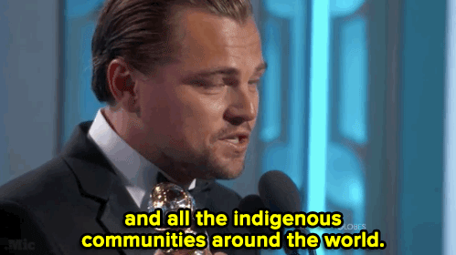 Leonardo DiCaprio Honored Native Americans in His Golden Globe Acceptance Speech 