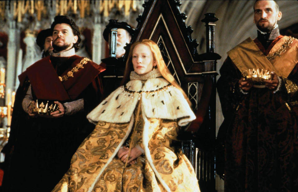 Cate Blanchett as Queen Elizabeth I in 