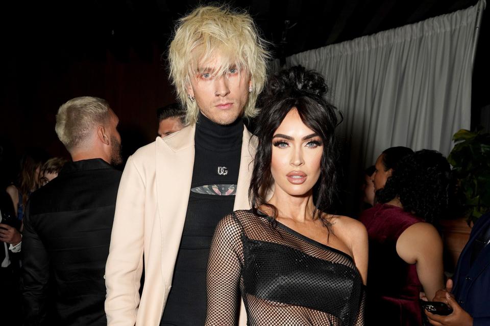 Machine Gun Kelly and Megan Fox attend the GQ Men of the Year Party 2022 at The West Hollywood EDITION on November 17, 2022 in West Hollywood, California