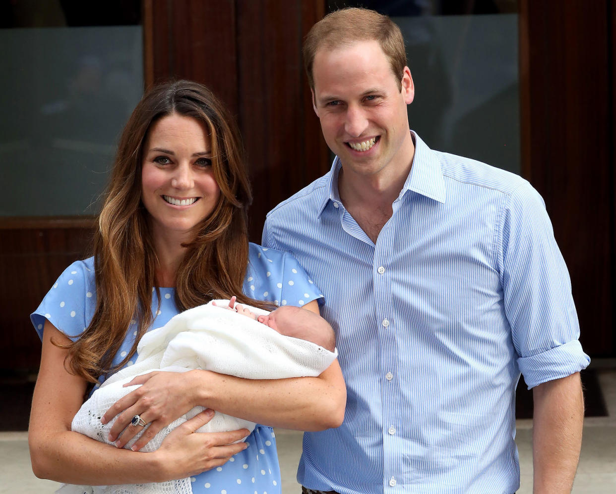 Prince William, Duke of Cambridge and Catherine, Duchess of Cambridge with their newborn son. (Chris Jackson / Getty Images)