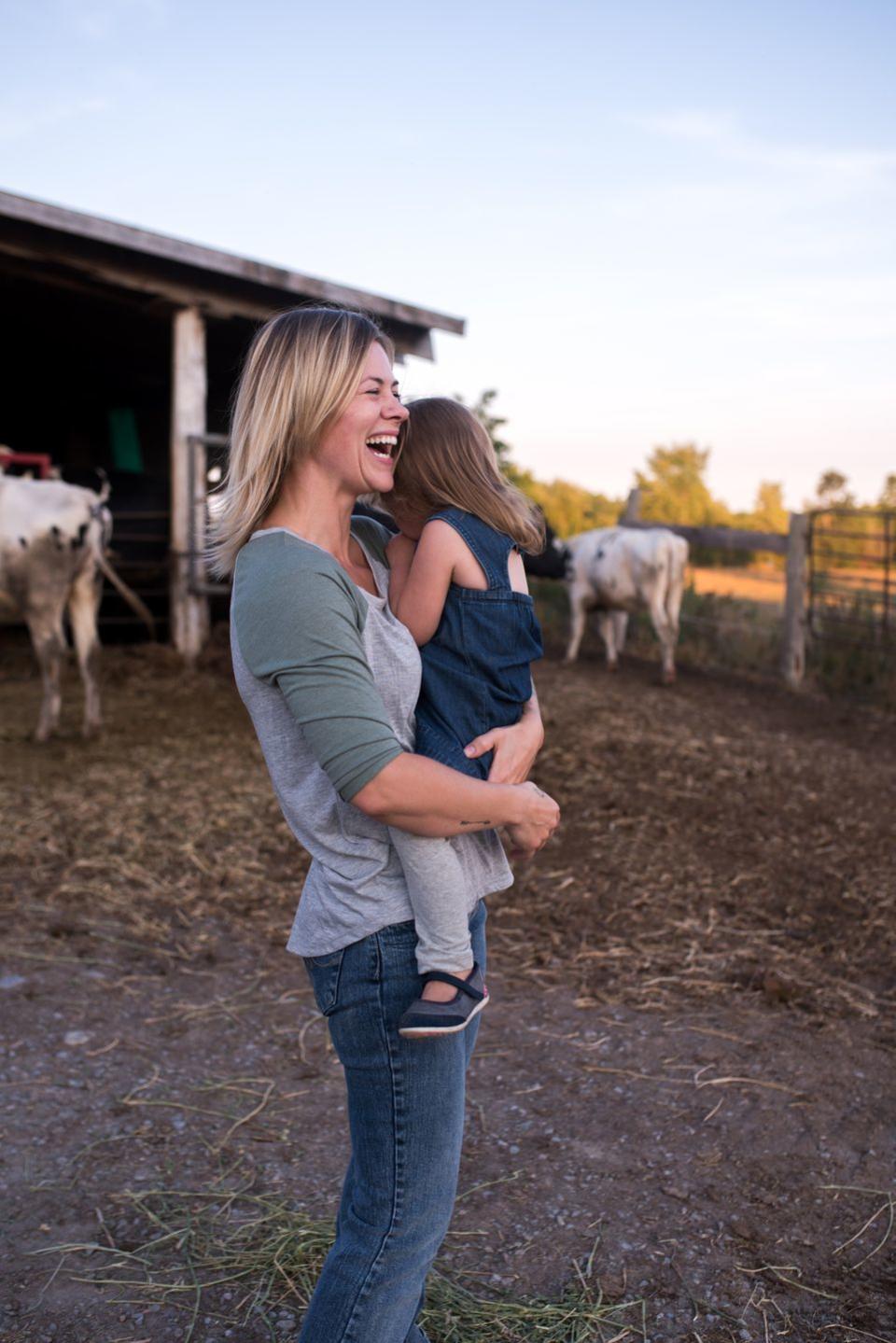 WITH YOUR DAUGHTER: Visit a farm and feed the animals.
