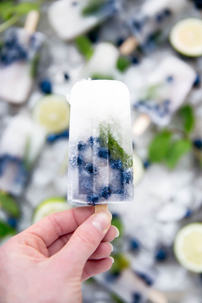 Blueberry Mojito Popsicle