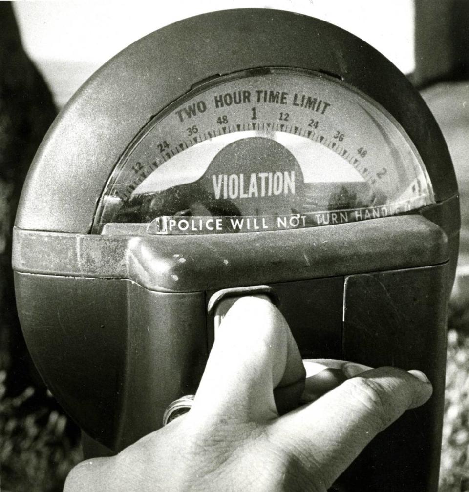 Parking meters were being burglarized in San Luis Obispo on Oct. 16, 1986.